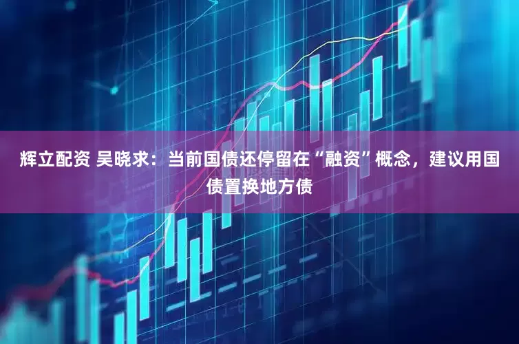 辉立配资 吴晓求：当前国债还停留在“融资”概念，建议用国债置换地方债